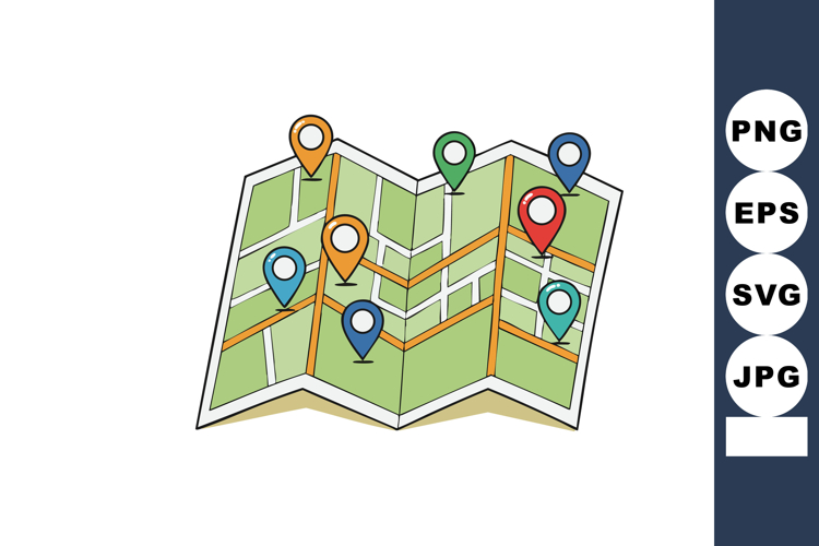 Map Clipart Image 18