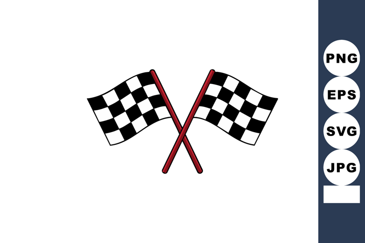 Racing Flags Clipart Image 4