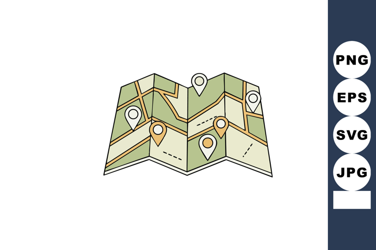 Map Clipart Image 10