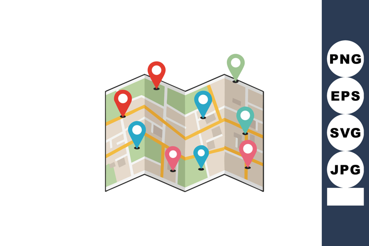 Map Clipart Image 9