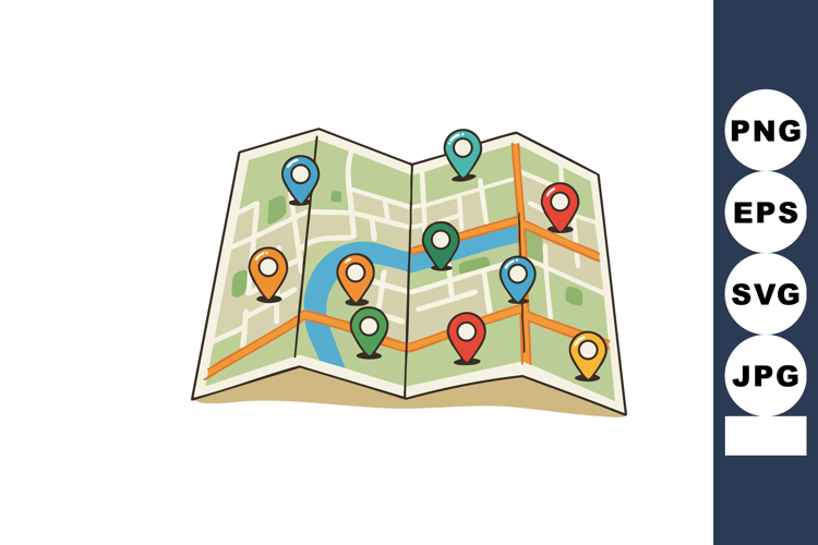 Map Clipart Image 17