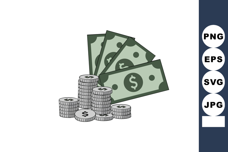 Coins Clipart Image 2