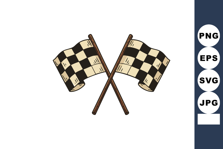 Racing Flags Clipart Image 6