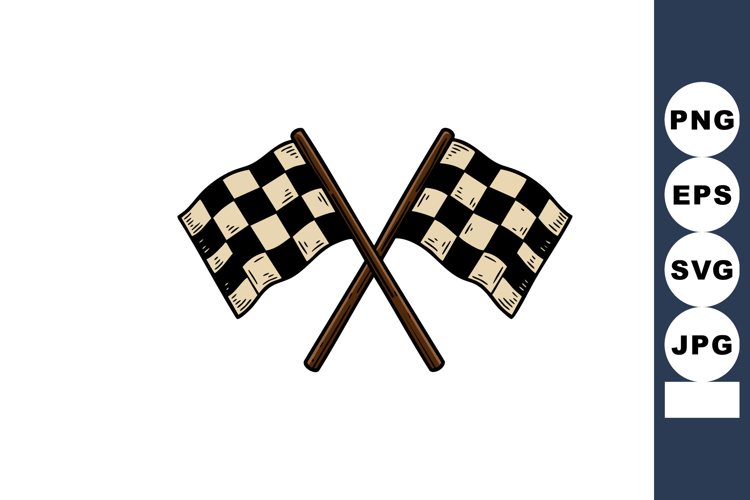 Racing Flags Clipart Image 5