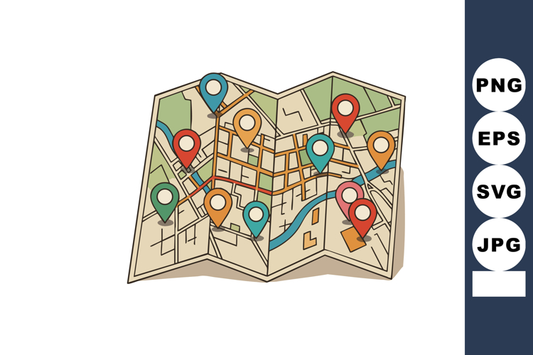 Map Clipart Image 20