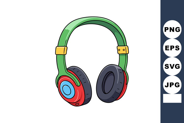 Headphones Vector Image 9