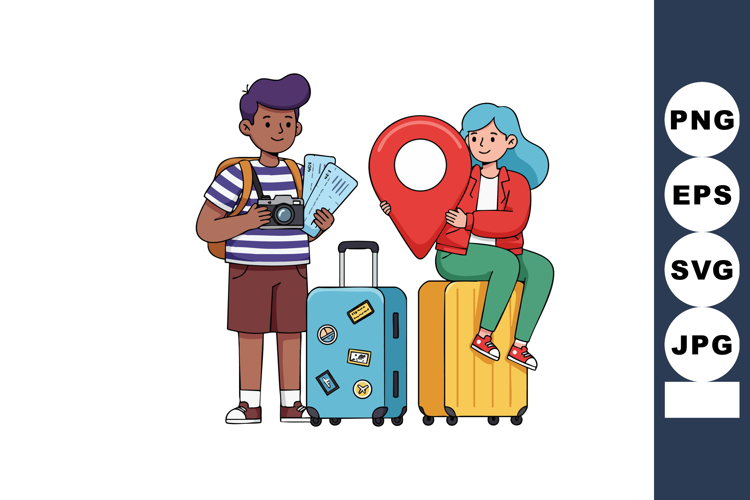 Luggage Clipart Image 16