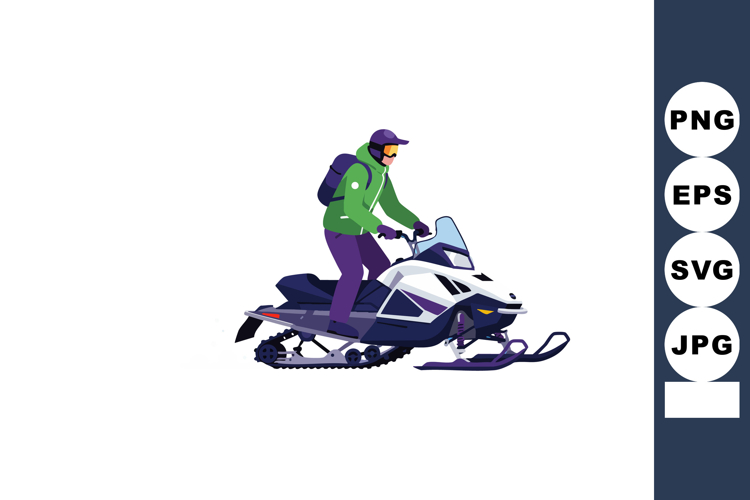 Snowmobile Clipart Image 3