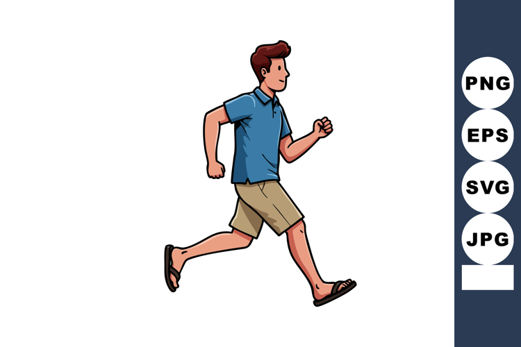 Running Man Clipart Image 24