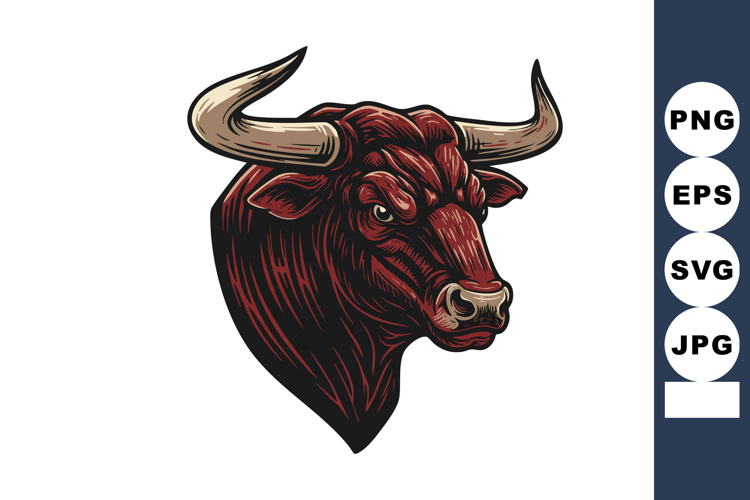 Bull Illustration Image 6
