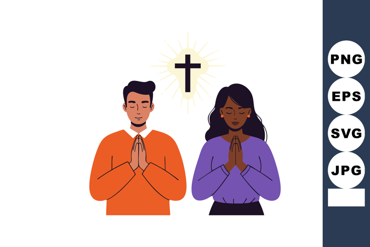 Praying Clipart Image 15