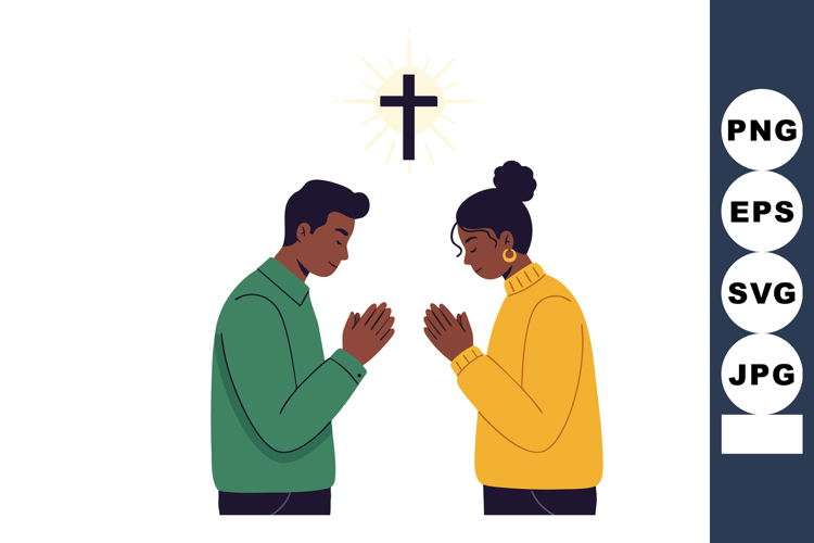 Praying Clipart Image 14