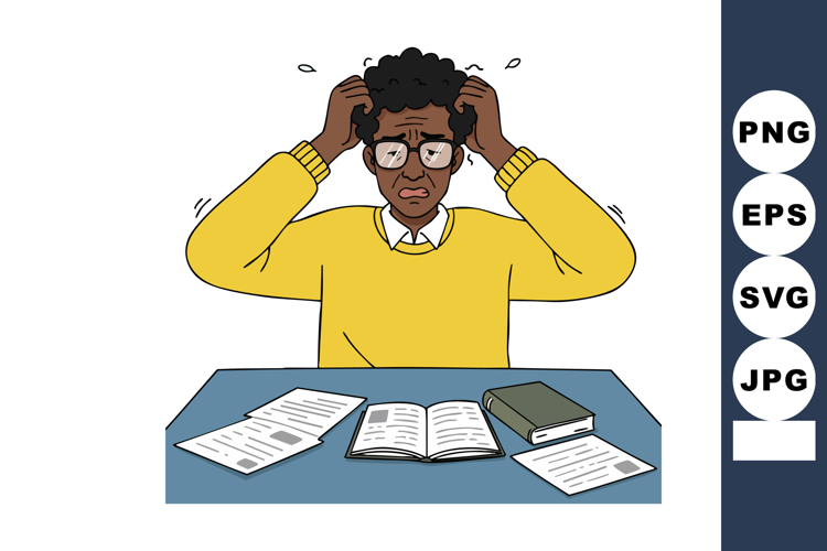 Studying Clipart Image 3