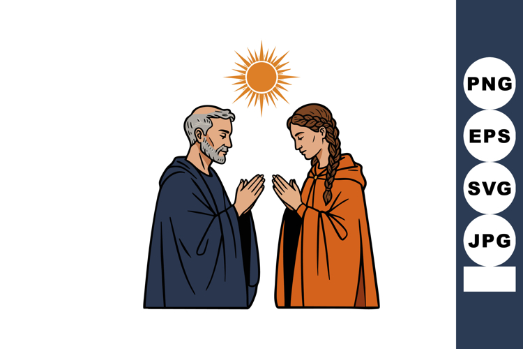Praying Clipart Image 16