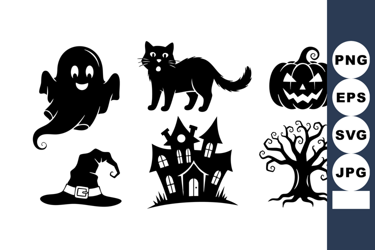 Haunted House Silhouette Image 24