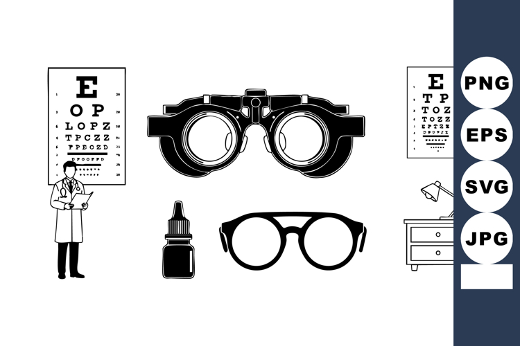 Glasses Vector Image 10