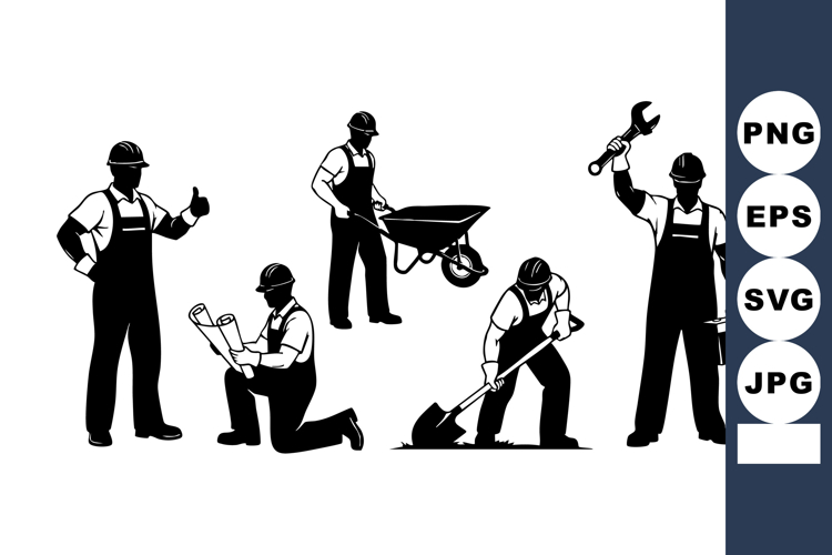 Construction Worker Silhouette