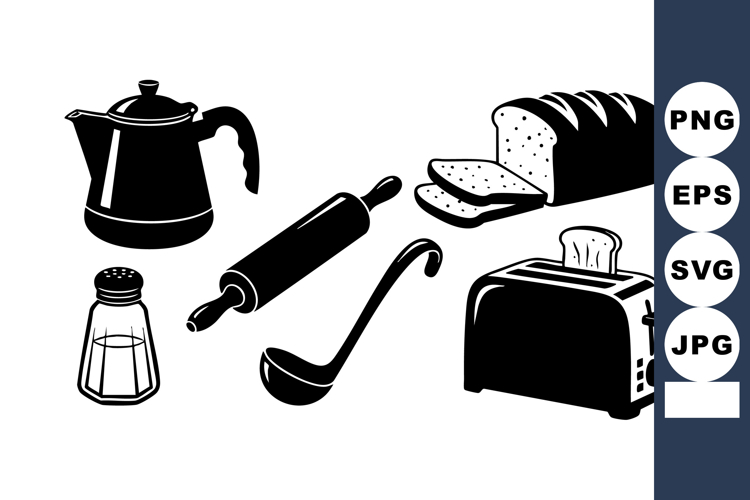 Kitchen Utensils Bread Rolling Pin Toaster