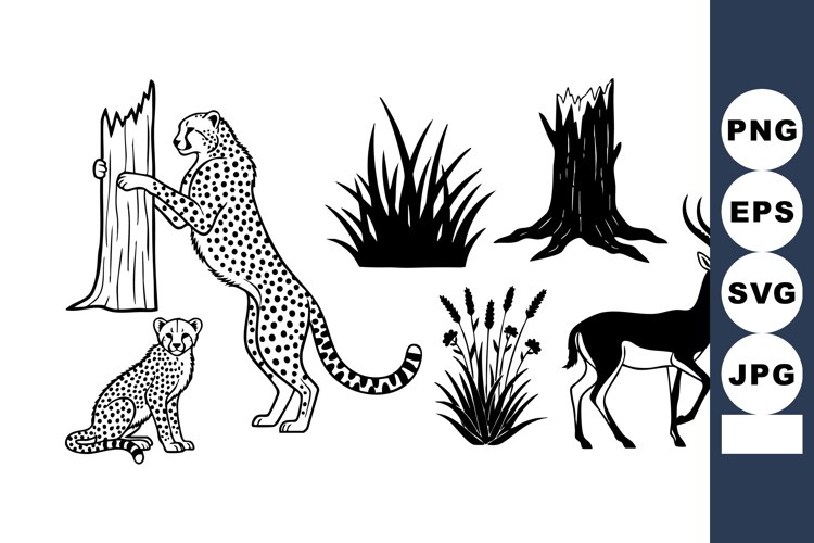 African Animal Silhouette Image 17