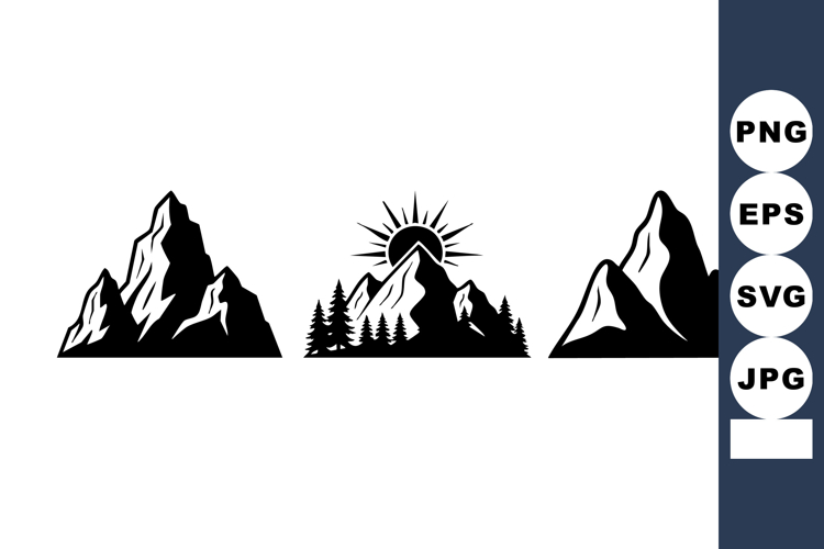 Mountain Range Silhouette Image 2