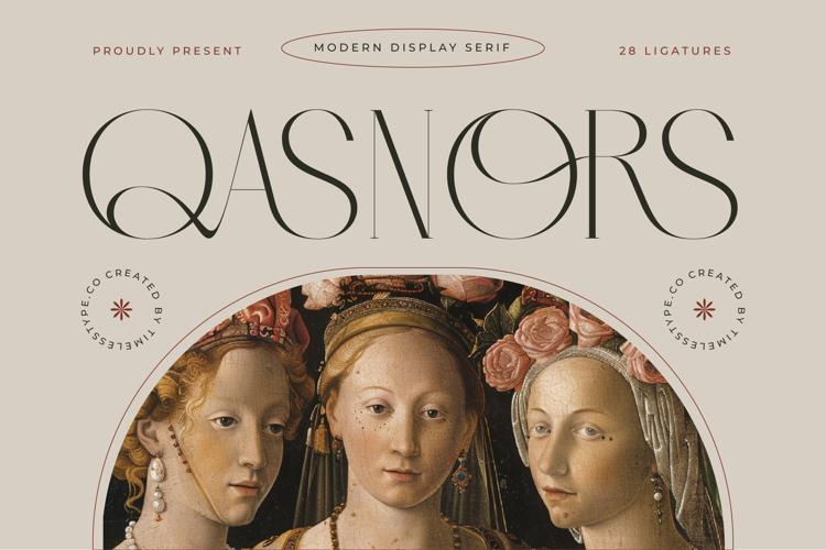 Qasnors - Modern Display Serif