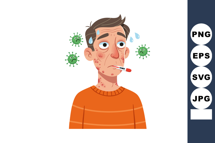 Sweating Clipart Image 2