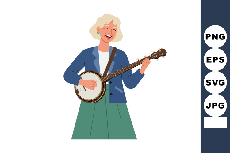 Banjo Clipart Image 2