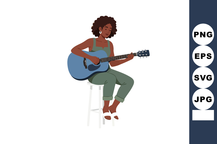 Curly Hair Clipart Image 3