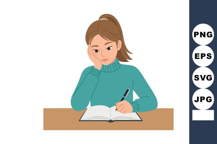 Studying Clipart Image 20