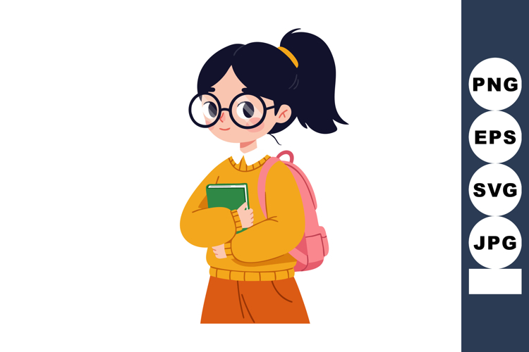 Ponytail Clipart Image 22