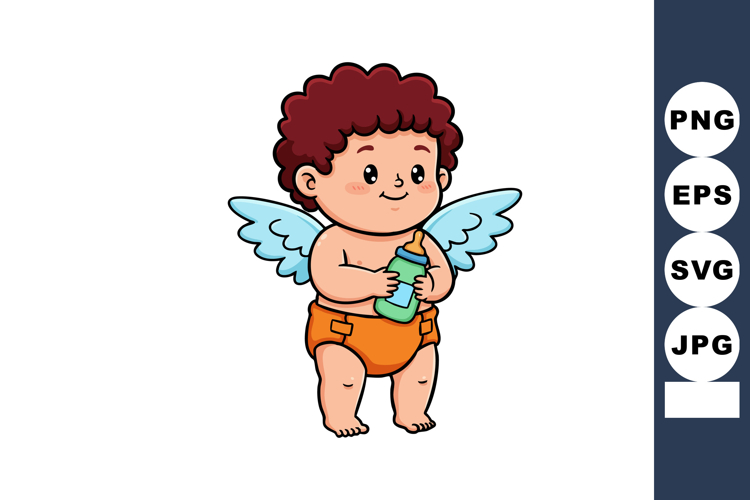 Curly Hair Clipart Image 12