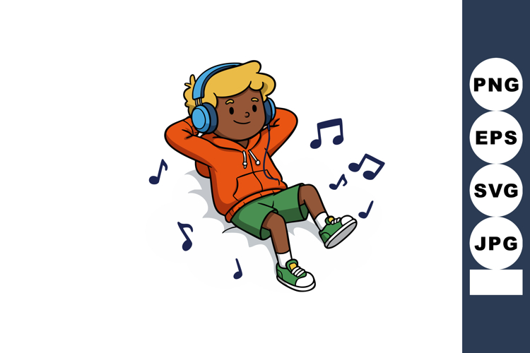 Listening To Music Clipart Image 8