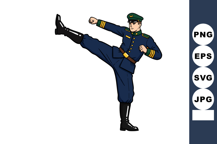 Kick Clipart Image 6