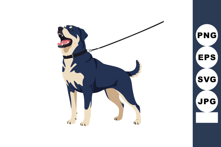 Rottweiler Clipart Image 10