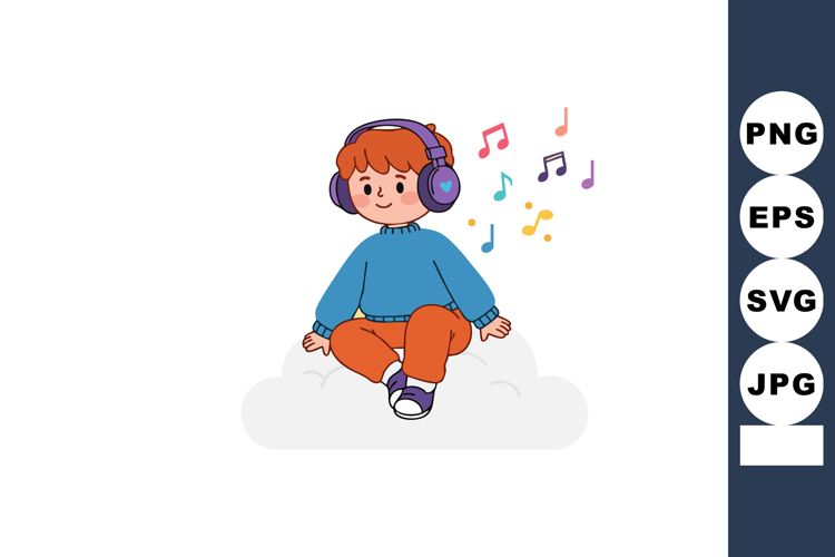 Listening To Music Clipart Image 7