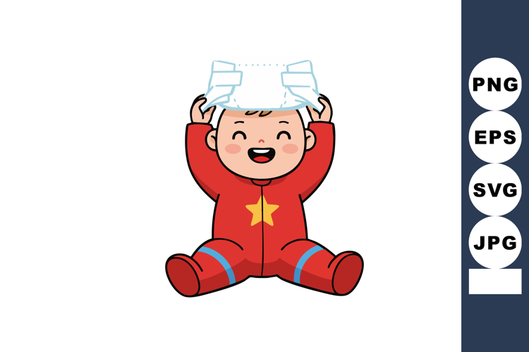 Diaper Clipart Image 2