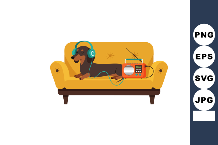 Dachshund Clipart Image 14
