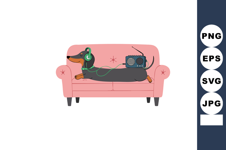 Dachshund Clipart Image 13