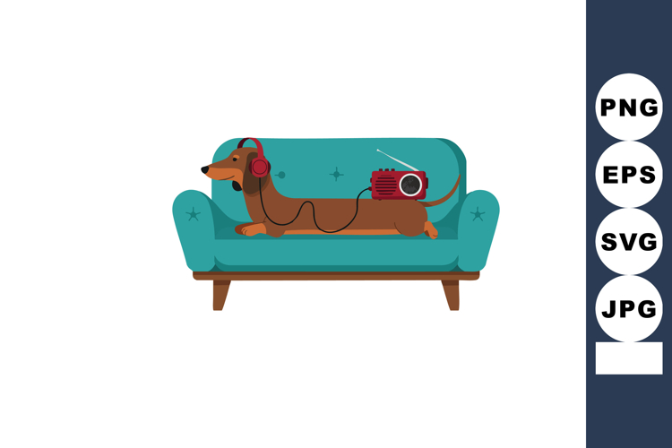 Dachshund Clipart Image 12