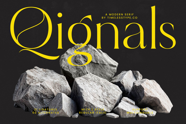 Qignals - Modern Serif Font