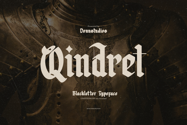 Qindret | Blackletter Typeface