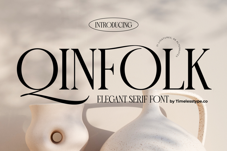 Qinfolk - Elegant Serif Font