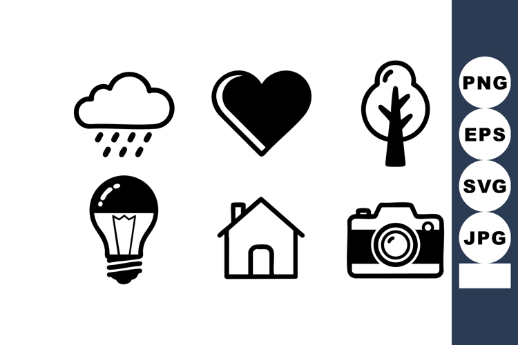 Heart Clipart Black And White Image 7