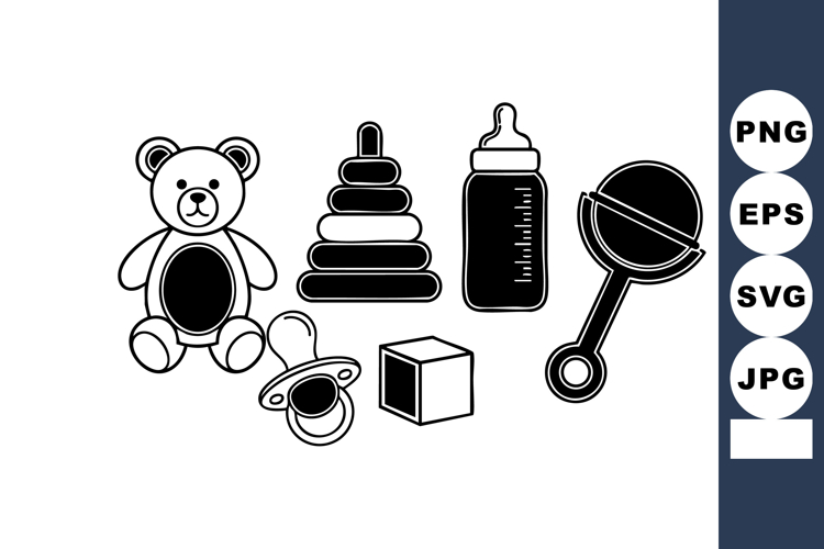 Baby Rattle Clipart Image 8