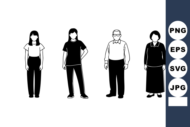 Group Of People Silhouette Image 8