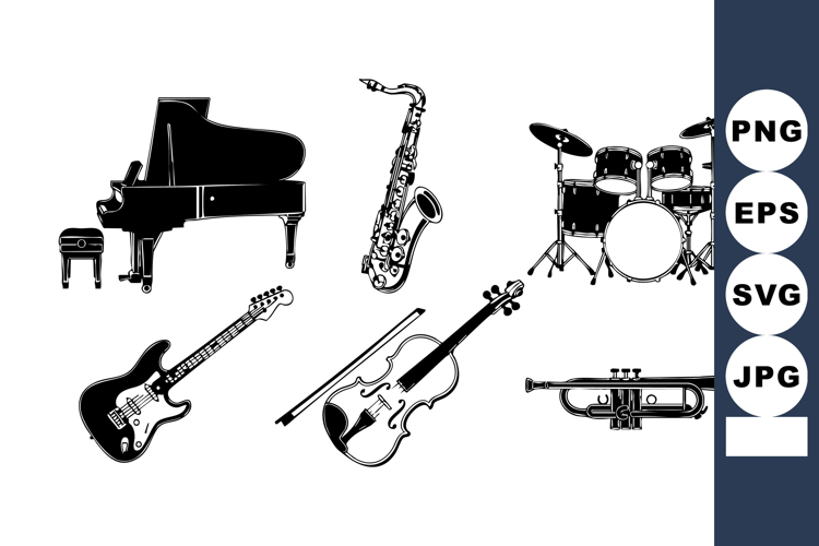 Saxophone Silhouette Image 17