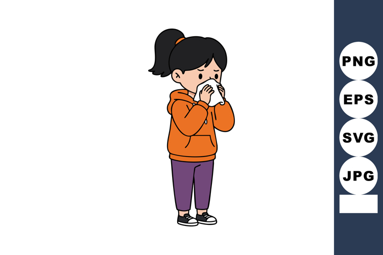 Ponytail Clipart Image 23