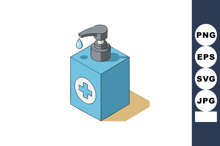 Hand Sanitizer Clipart Image 7