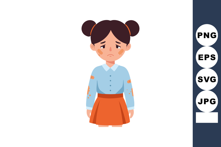 Sad Girl Clipart Image 17