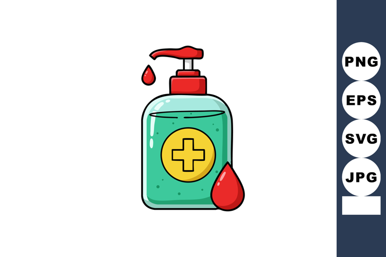 Hand Sanitizer Clipart Image 6